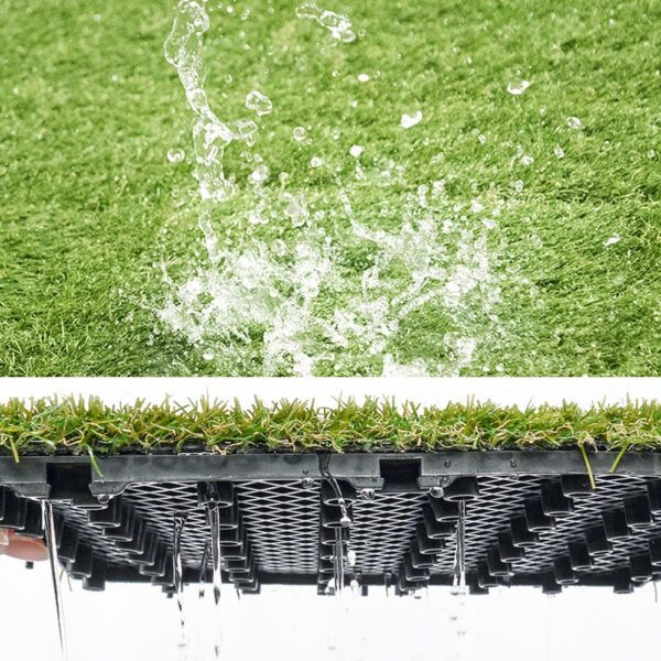 drainage of grass tile